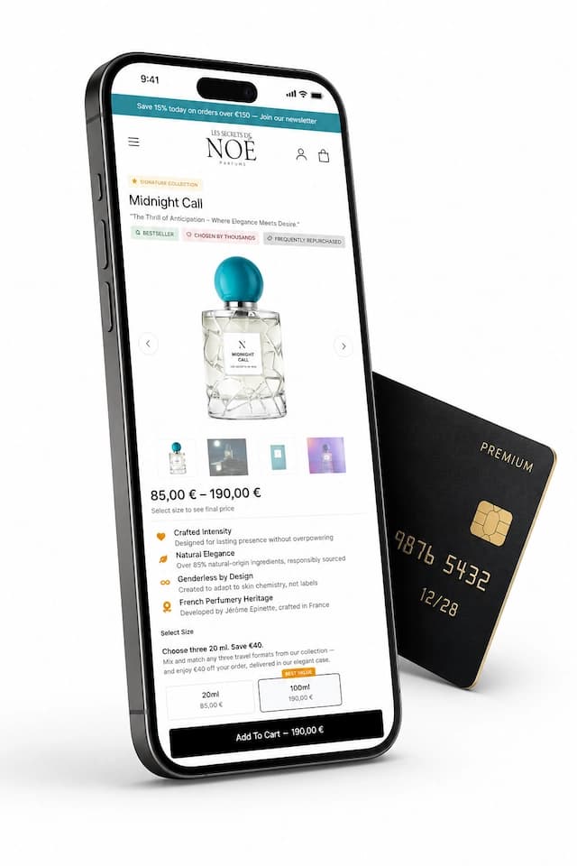 Mockup site e-commerce Les Sœurs de Noé — réalisé par Easy On Web
