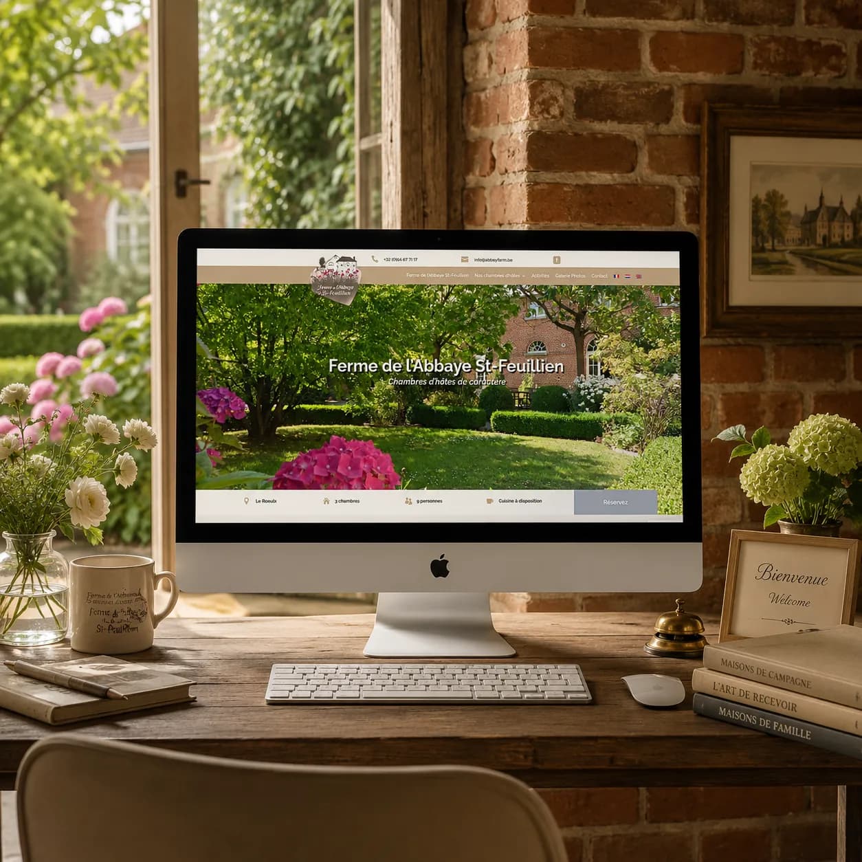 Site WordPress Brasserie Saint-Feuillien — abbeyfarm.be, réalisé par EasyOnWeb
