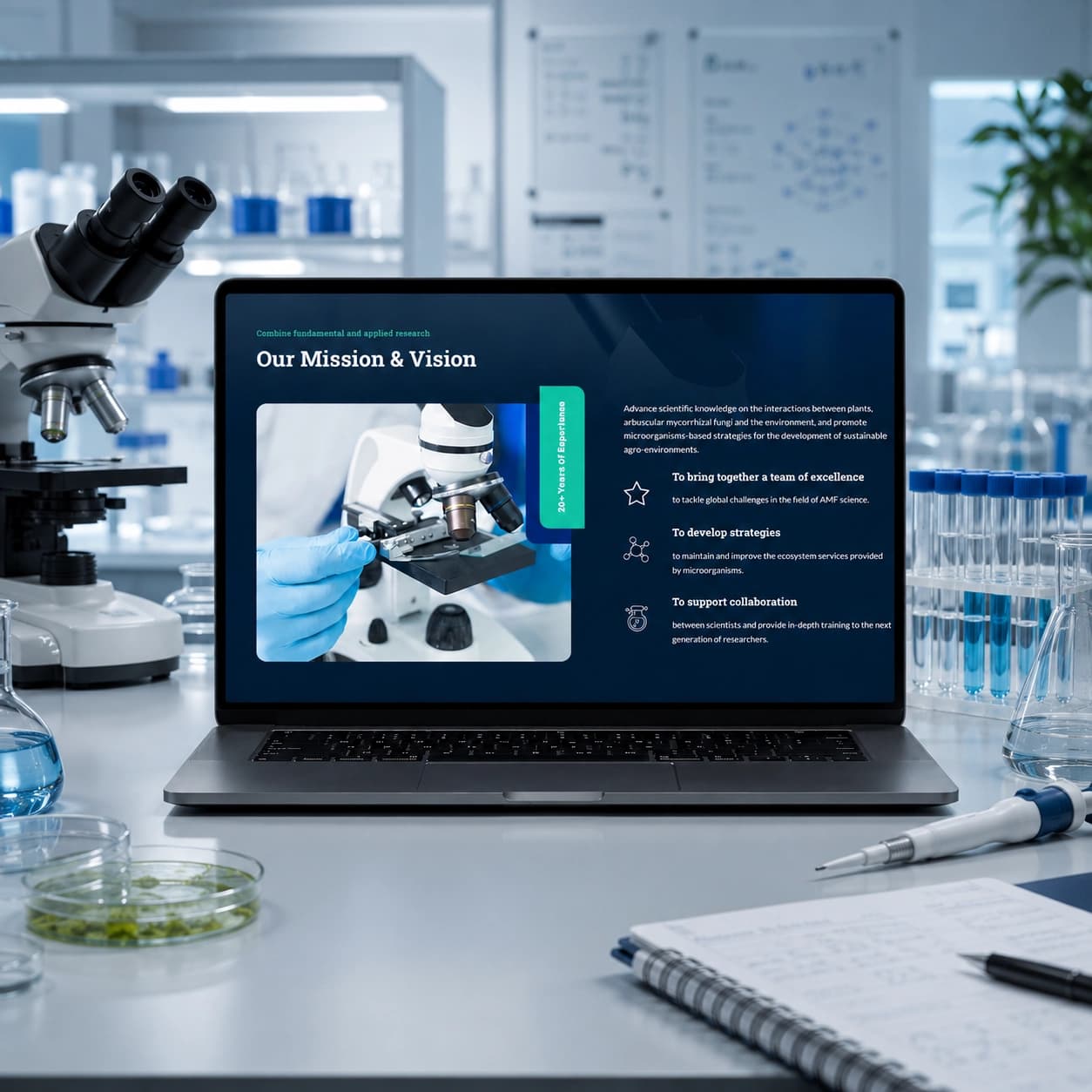 Refonte site WordPress UCLouvain mycorrhiza.be — réalisé par Easy On Web
